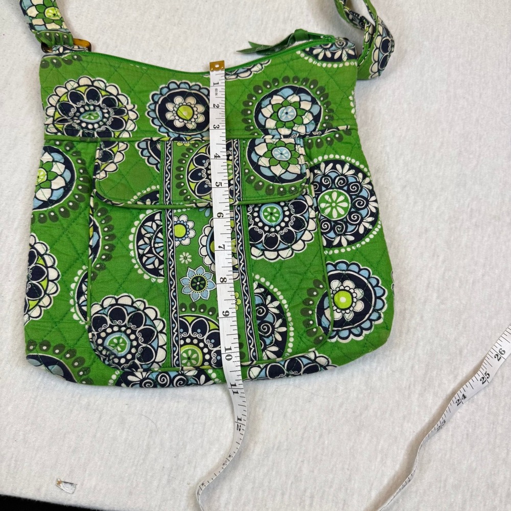 Vera Bradley Quilted Green‎ Mandala Crossbody Bag Adjustable Strap - Picture 8 of 8